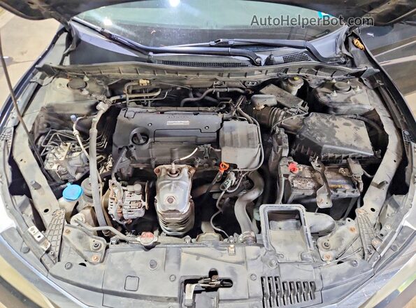 1HGCR2F35GA170134 2016 HONDA ACCORD Черный Вид задней части салона