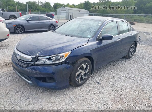 1HGCR2F35GA198516 2016 HONDA ACCORD Синий Передняя левая четверть