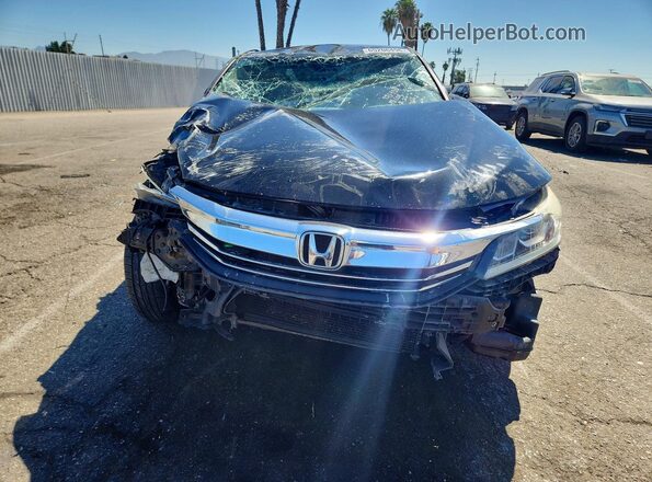 1HGCR2F35GA224032 2016 HONDA ACCORD Black Widok z przodu