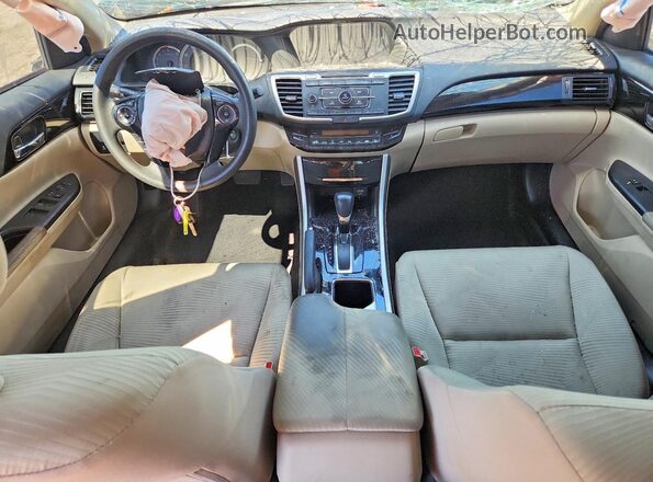 1HGCR2F35GA224032 2016 HONDA ACCORD Black Widok deski rozdzielczej
