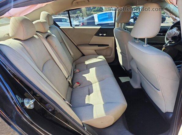 1HGCR2F35GA224032 2016 HONDA ACCORD Black Widok tylnych siedzeń
