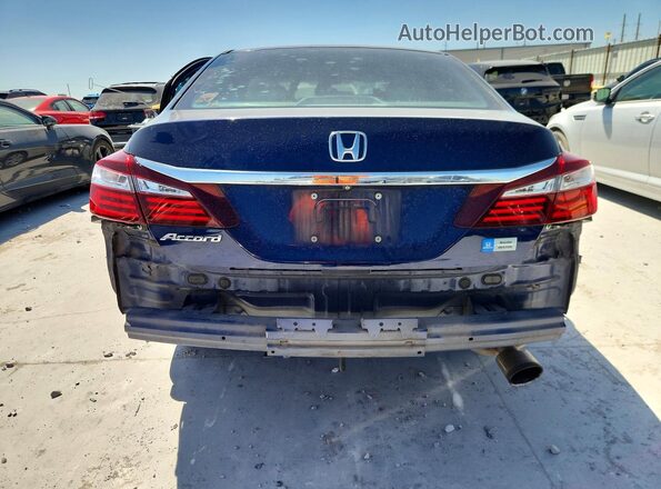1HGCR2F35HA114583 2017 HONDA ACCORD Blue უკანა ხედი