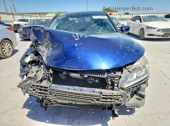 1HGCR2F35HA114583 2017 HONDA ACCORD Blue წინა ხედი