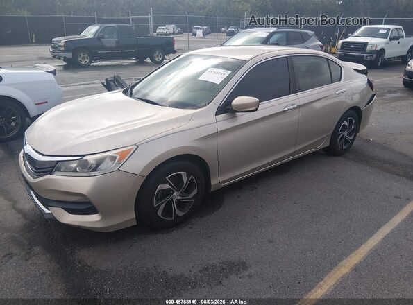 1HGCR2F35HA200993 2017 HONDA ACCORD Beige წინა მარცხენა ხედი სამი მეოთხედიდან