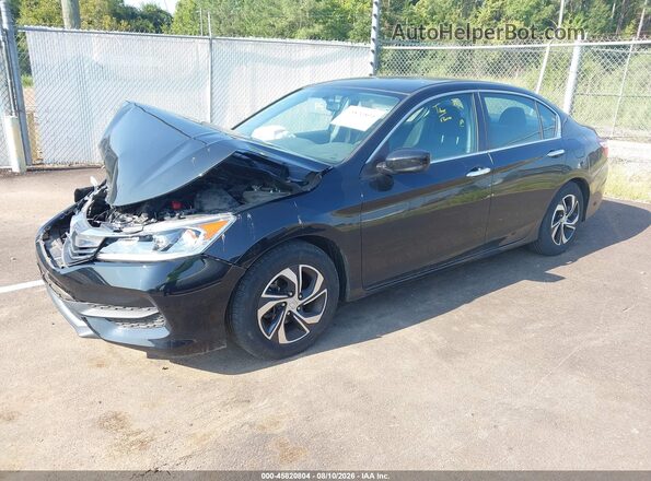 1HGCR2F35HA232391 2017 HONDA ACCORD Black Przód lewy