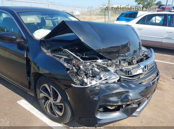 1HGCR2F35HA232391 2017 HONDA ACCORD Black Widok z przodu