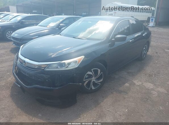 1HGCR2F35HA250518 2017 HONDA ACCORD Black Vista tres cuartos delantera izquierda