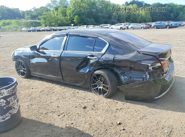 1HGCR2F35HA266878 2017 HONDA ACCORD Black Tył lewy