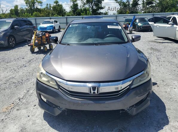 1HGCR2F35HA290517 2017 HONDA ACCORD Gray Front view
