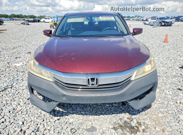 1HGCR2F36GA046597 2016 HONDA ACCORD Бордовый Вид спереди