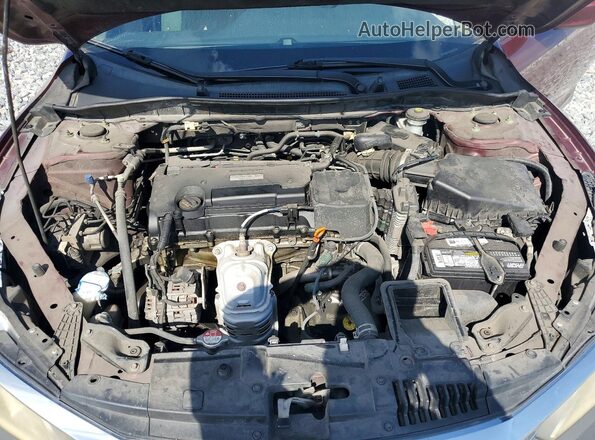 1HGCR2F36GA046597 2016 HONDA ACCORD Бордовый Вид задней части салона