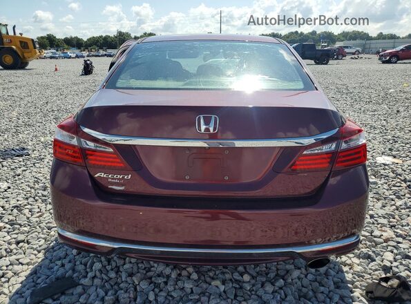 1HGCR2F36GA046597 2016 HONDA ACCORD Бордовый Вид сзади