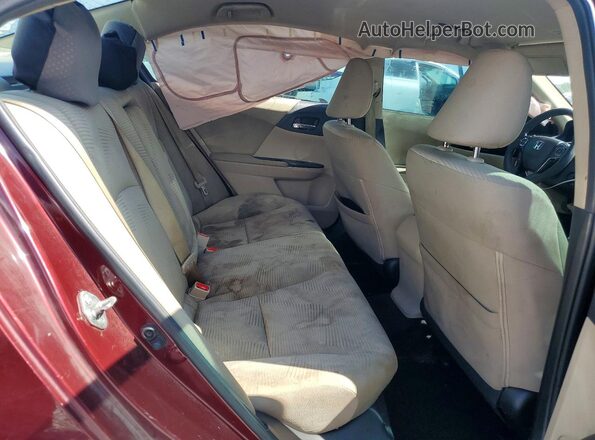 1HGCR2F36GA046597 2016 HONDA ACCORD Бордовый Вид задних сидений