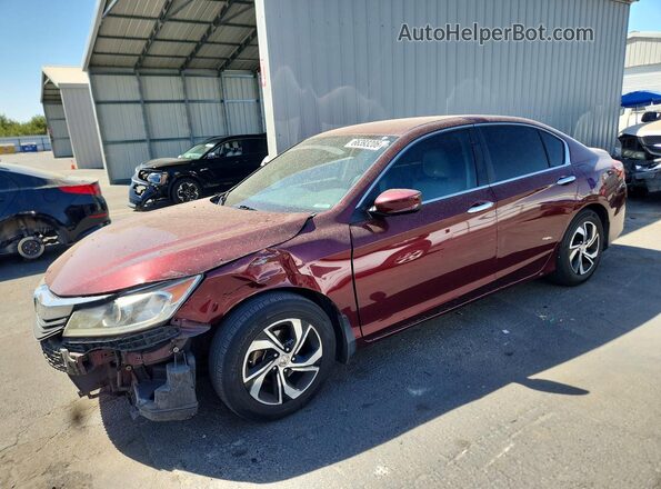 1HGCR2F36GA050701 2016 HONDA ACCORD Burgundy Задня ліва чверть