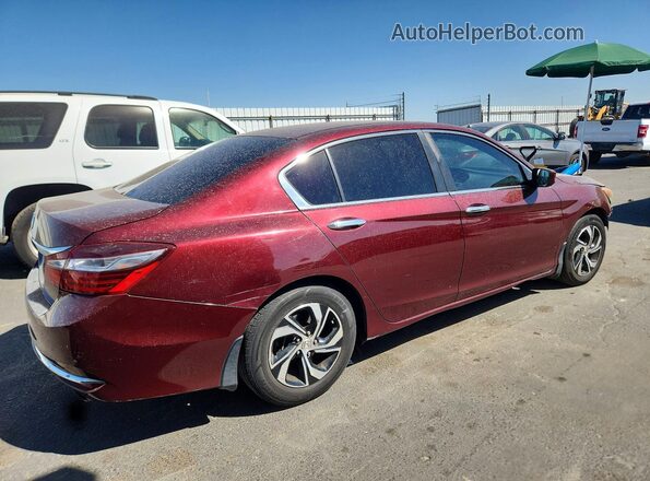 1HGCR2F36GA050701 2016 HONDA ACCORD Burgundy Вид спереду