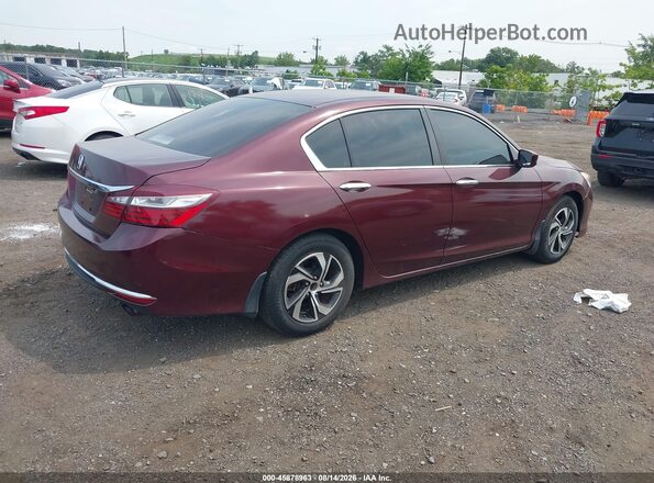 1HGCR2F36GA127034 2016 HONDA ACCORD Red Задня права чверть