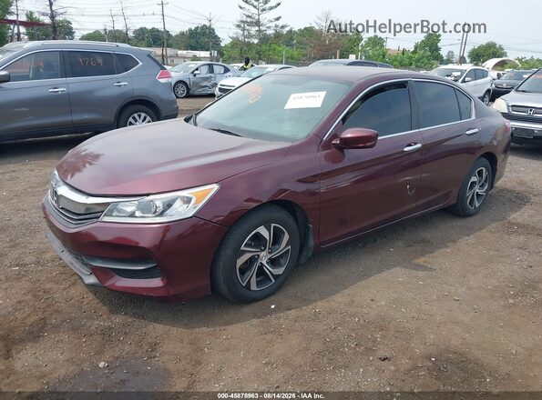 1HGCR2F36GA127034 2016 HONDA ACCORD Red Передня ліва чверть