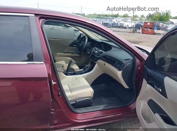 1HGCR2F36GA127034 2016 HONDA ACCORD Red Вид салону спереду
