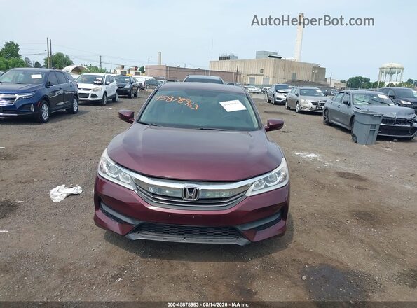 1HGCR2F36GA127034 2016 HONDA ACCORD Red Вид спереду
