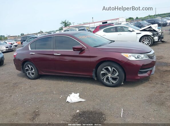 1HGCR2F36GA127034 2016 HONDA ACCORD Red Вид задньої частини салону