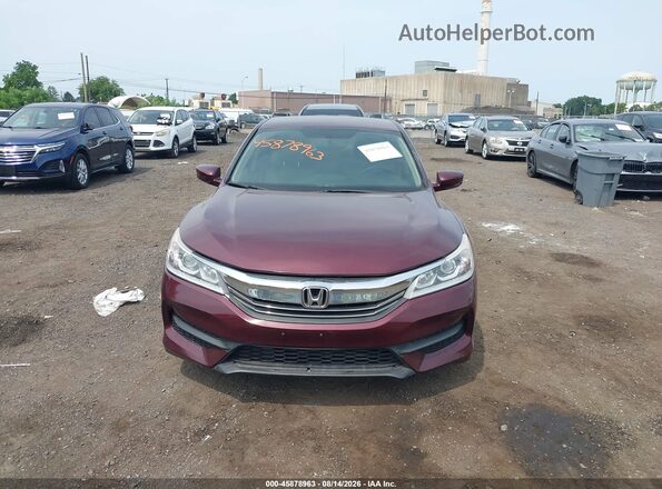 1HGCR2F36GA127034 2016 HONDA ACCORD Red Вид щитка приладів