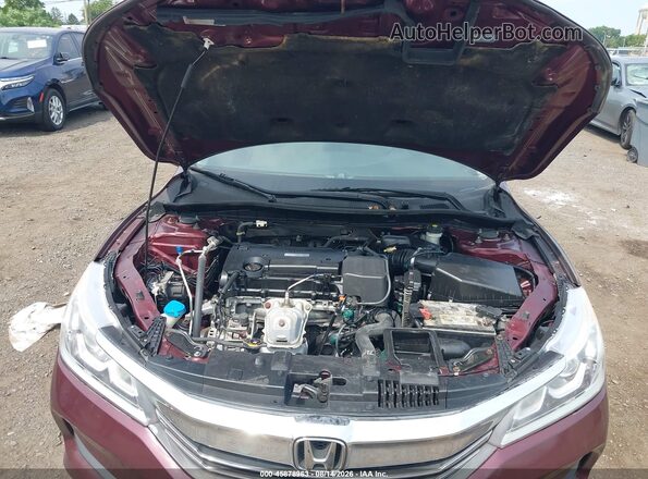 1HGCR2F36GA127034 2016 HONDA ACCORD Red Вид ззаду