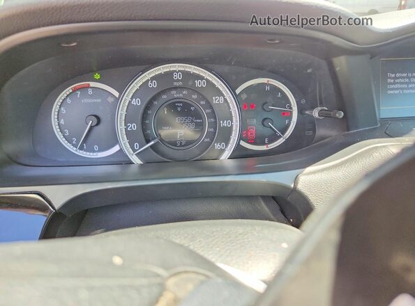 1HGCR2F36HA047573 2017 HONDA ACCORD Black Вид щитка приладів