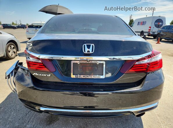 1HGCR2F36HA047573 2017 HONDA ACCORD Black Вид ззаду