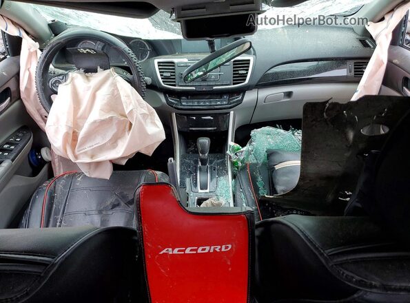 1HGCR2F36HA071176 2017 HONDA ACCORD Gray წინა პანელის ხედი