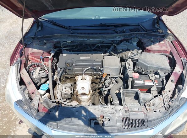 1HGCR2F37GA048911 2016 HONDA ACCORD Red Rear view