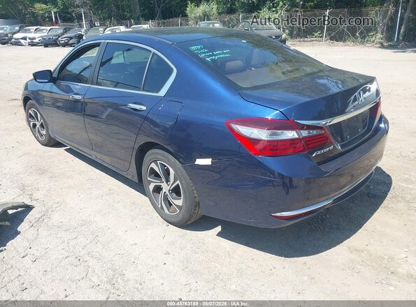 1HGCR2F37GA097901 2016 HONDA ACCORD Синий Задняя левая четверть