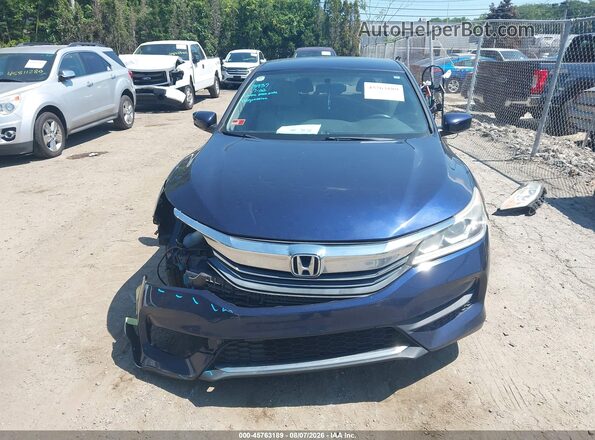 1HGCR2F37GA097901 2016 HONDA ACCORD Синий Вид задней части салона