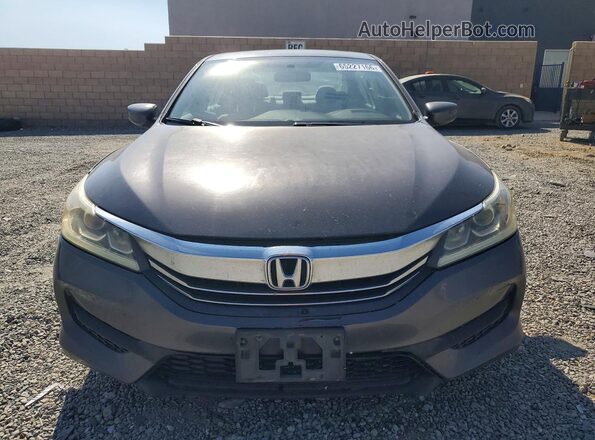 1HGCR2F37GA105835 2016 HONDA ACCORD Gray წინა ხედი