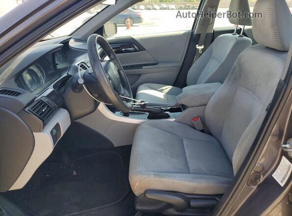 1HGCR2F37GA105835 2016 HONDA ACCORD Gray წინა სალონის ხედი