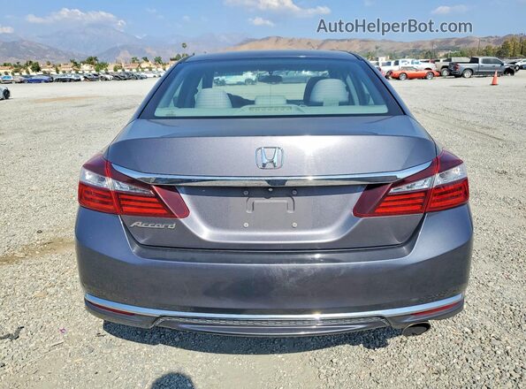 1HGCR2F37GA105835 2016 HONDA ACCORD Gray უკანა ხედი