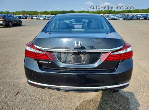 1HGCR2F37GA112381 2016 HONDA ACCORD Черный Вид сзади