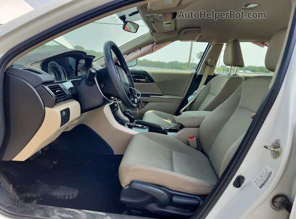 1HGCR2F37GA208902 2016 HONDA ACCORD Белый Вид салона спереди