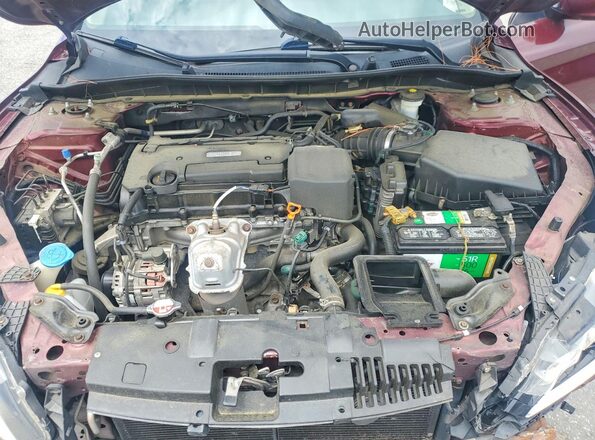 1HGCR2F37HA003503 2017 HONDA ACCORD Red Widok wnętrza z tyłu