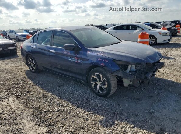 1HGCR2F37HA106906 2017 HONDA ACCORD Blue Delantero derecho