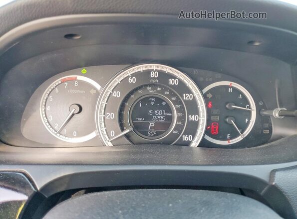 1HGCR2F37HA106906 2017 HONDA ACCORD Blue Vista del cuadro de instrumentos