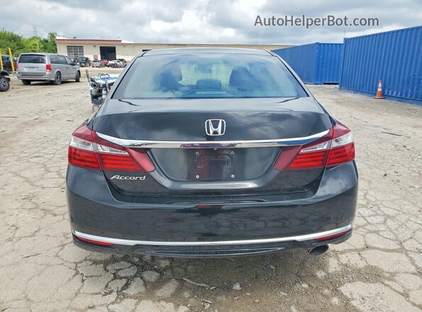1HGCR2F37HA182786 2017 HONDA ACCORD Black უკანა ხედი