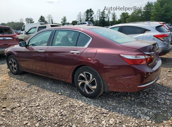 1HGCR2F38GA008059 2016 HONDA ACCORD Burgundy Trasero izquierdo