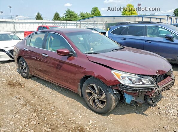 1HGCR2F38GA008059 2016 HONDA ACCORD Burgundy Delantero derecho