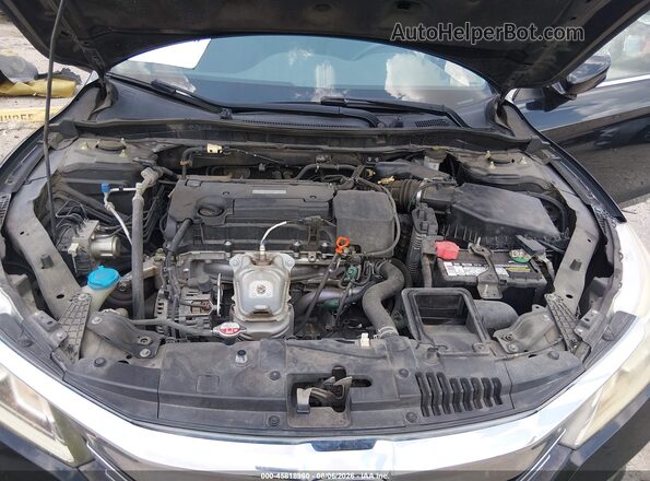 1HGCR2F38GA043801 2016 HONDA ACCORD Black Widok z tyłu