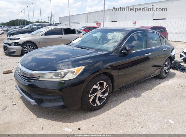 1HGCR2F38GA043801 2016 HONDA ACCORD Black Przód lewy