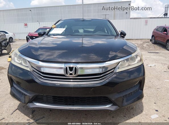 1HGCR2F38GA043801 2016 HONDA ACCORD Black Widok z przodu