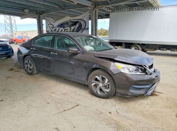 1HGCR2F38GA047895 2016 HONDA ACCORD Brown Передня права чверть