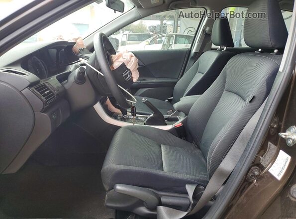 1HGCR2F38GA047895 2016 HONDA ACCORD Brown Вид салону спереду