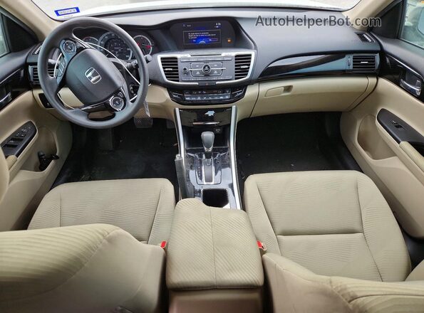 1HGCR2F38GA058959 2016 HONDA ACCORD Белый Вид панели приборов