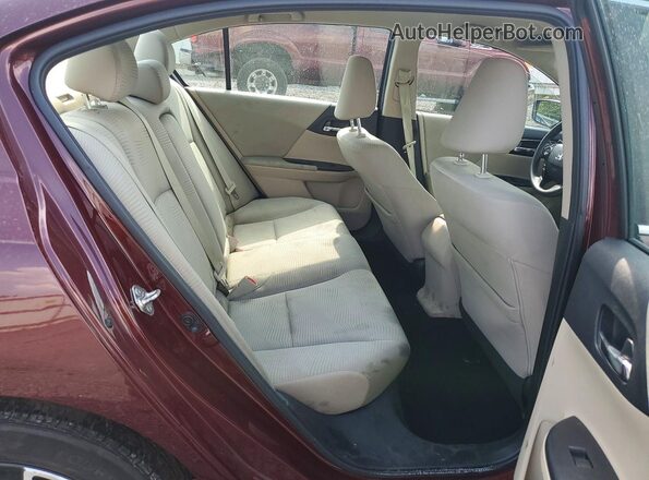 1HGCR2F38HA169061 2017 HONDA ACCORD Burgundy Vista de los asientos traseros